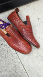 Ascot Tate - Tan Crocodile - Ascot Shoes