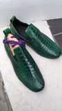 Ascot Tate - Green Crocodile - Ascot Shoes