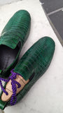 Ascot Venice - Green Crocodile - Ascot Shoes