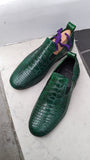 Ascot Tate - Green Crocodile - Ascot Shoes