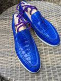 Ascot Cannes - Ocean Blue Crocodile - Ascot Shoes