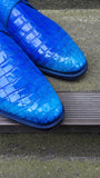 Ascot Monk Strap - Royal Blue Patina - Ascot Shoes