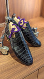 Ascot Tate - Black Crocodile - Ascot Shoes