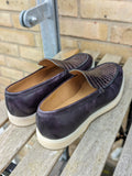 Ascot Sunseeker - Black museum calf & Caviar Crocodile - Ascot Shoes