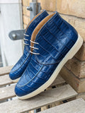 Ascot Sunriser - Saphire Blue Crocodile - Ascot Shoes