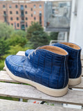 Ascot Sunriser - Saphire Blue Crocodile - Ascot Shoes
