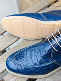 Ascot Sunriser - Saphire Blue Crocodile - Ascot Shoes