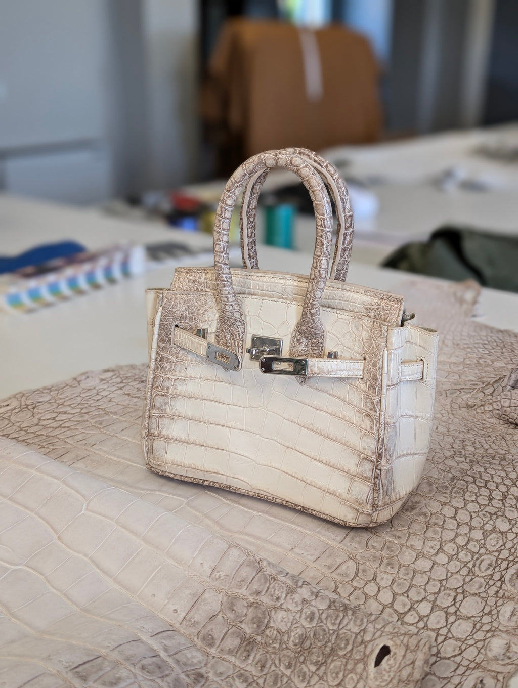 Ascot Bespoke Bag - Himalayan Crocodile - Ascot Shoes