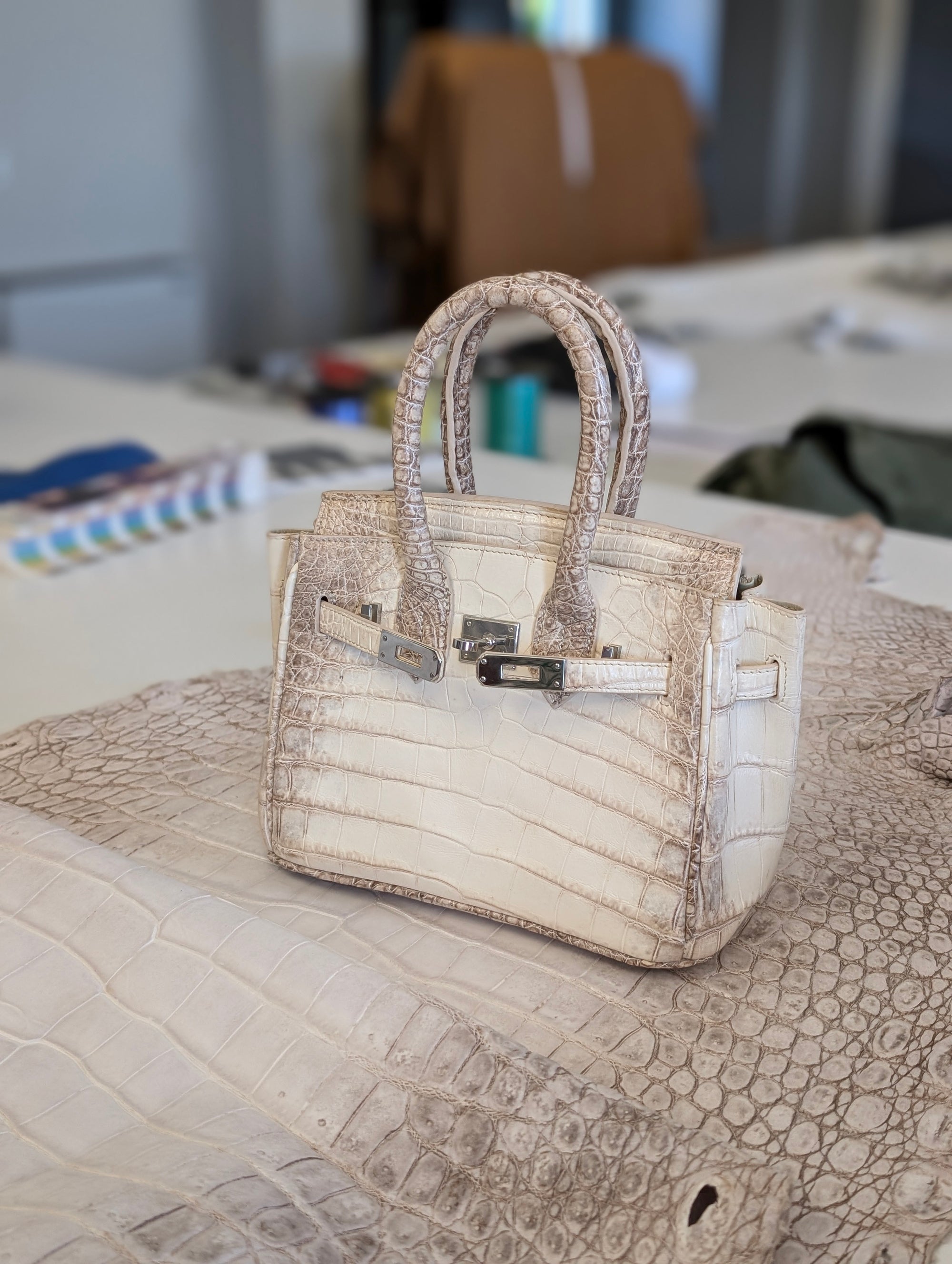 Ascot Bespoke Bag - Himalayan Crocodile - Ascot Shoes