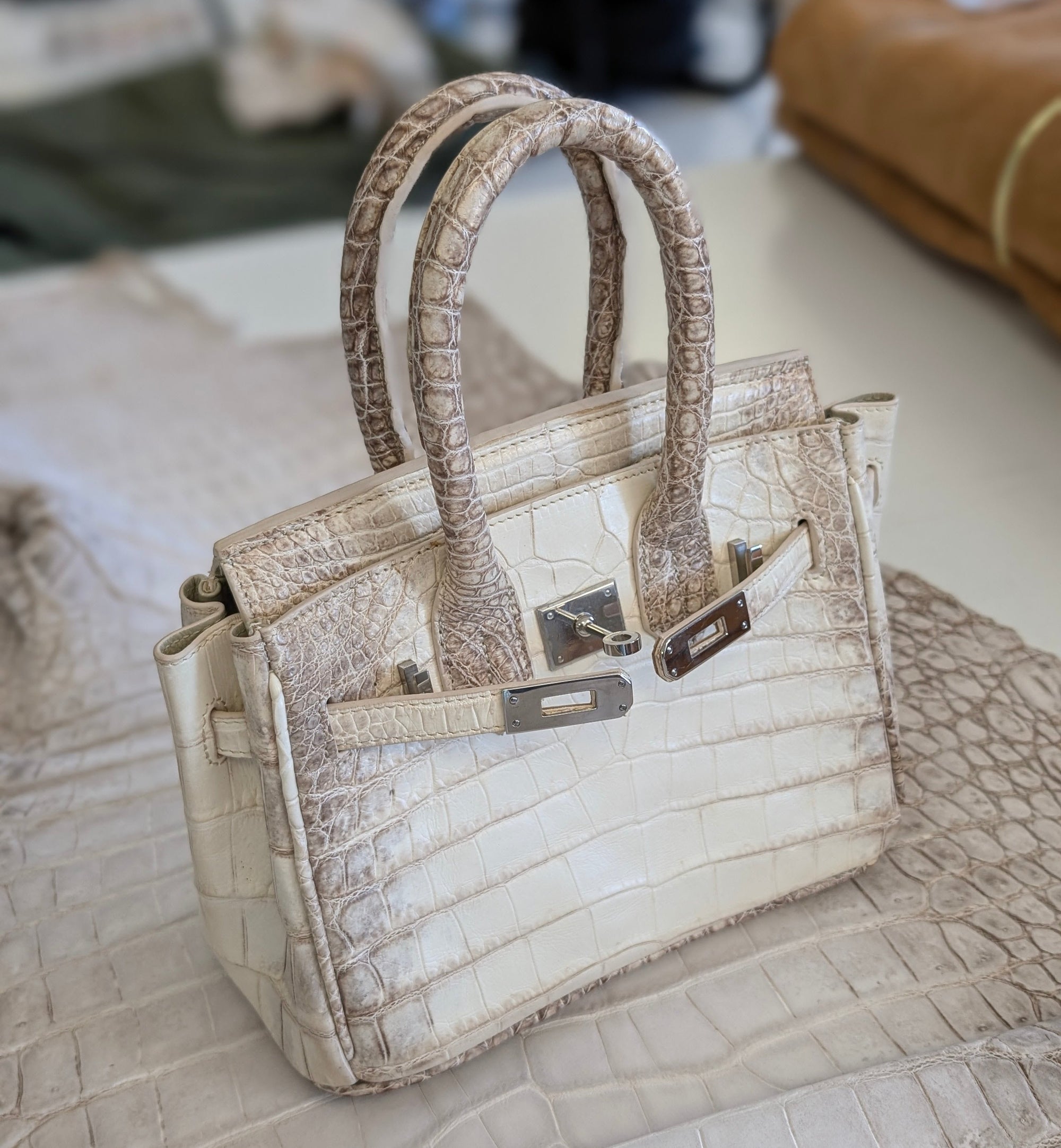 Ascot Bespoke Bag - Himalayan Crocodile - Ascot Shoes