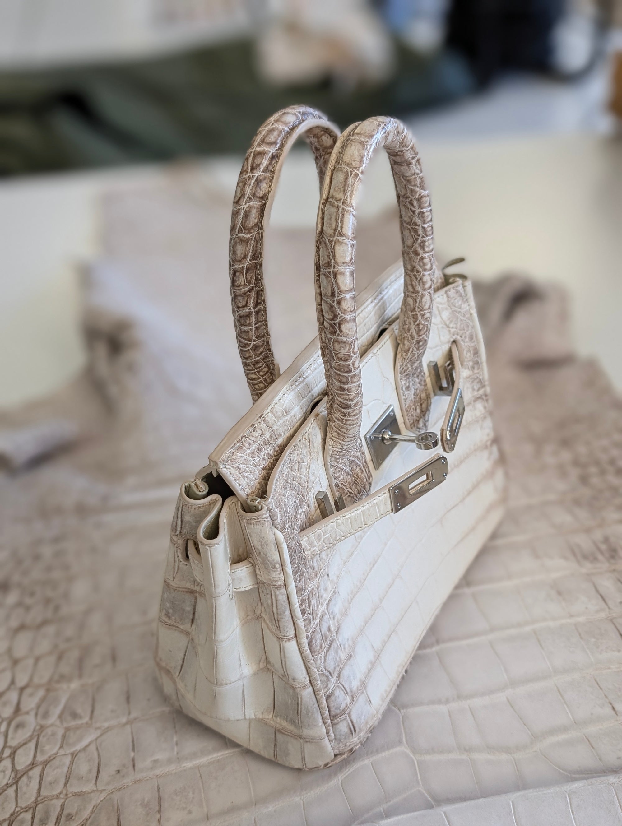 Ascot Bespoke Bag - Himalayan Crocodile - Ascot Shoes