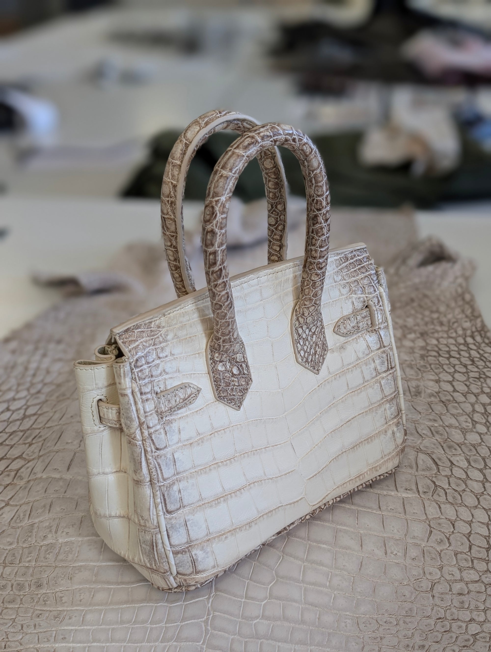 Ascot Bespoke Bag - Himalayan Crocodile - Ascot Shoes