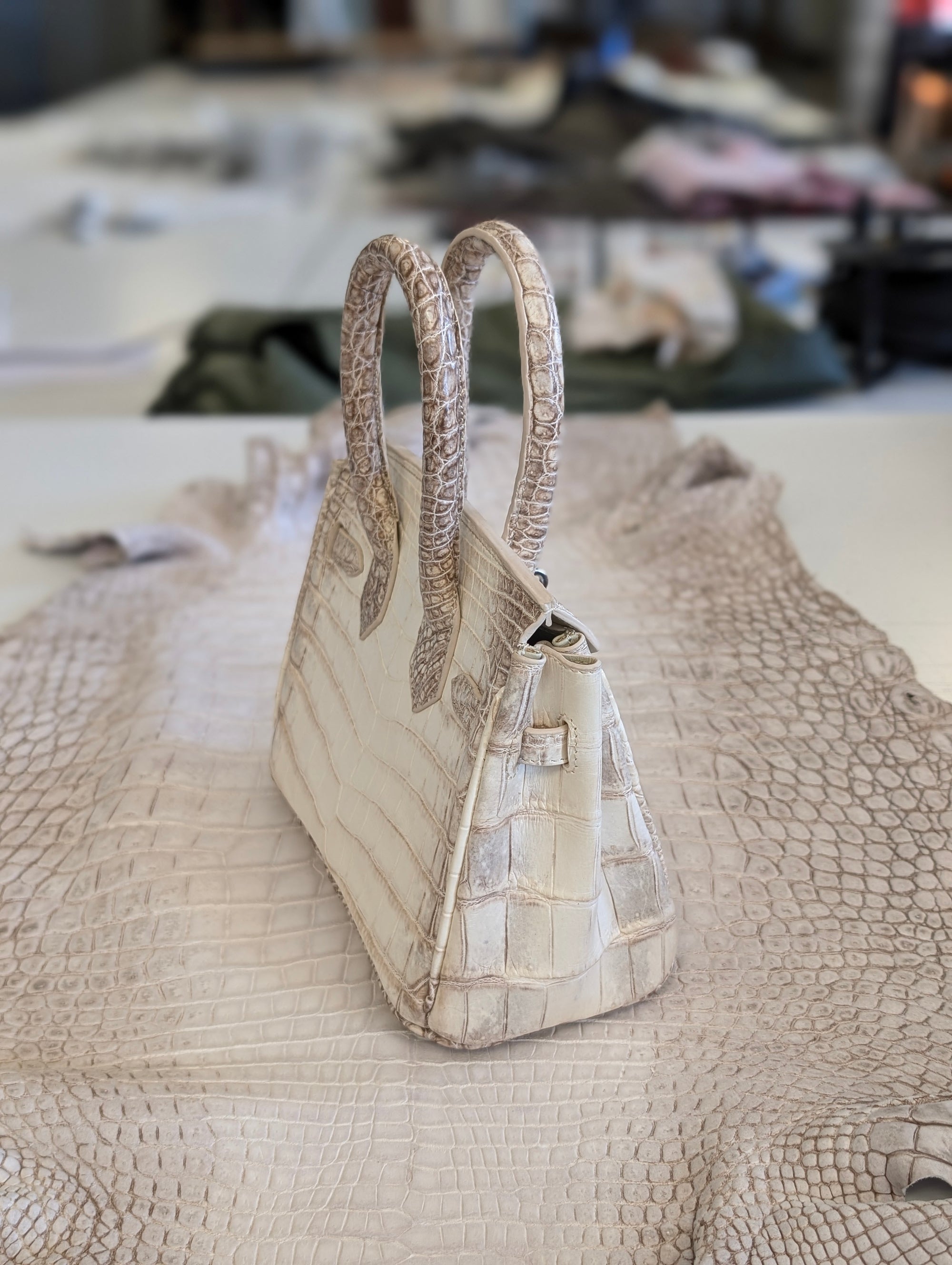Ascot Bespoke Bag - Himalayan Crocodile - Ascot Shoes