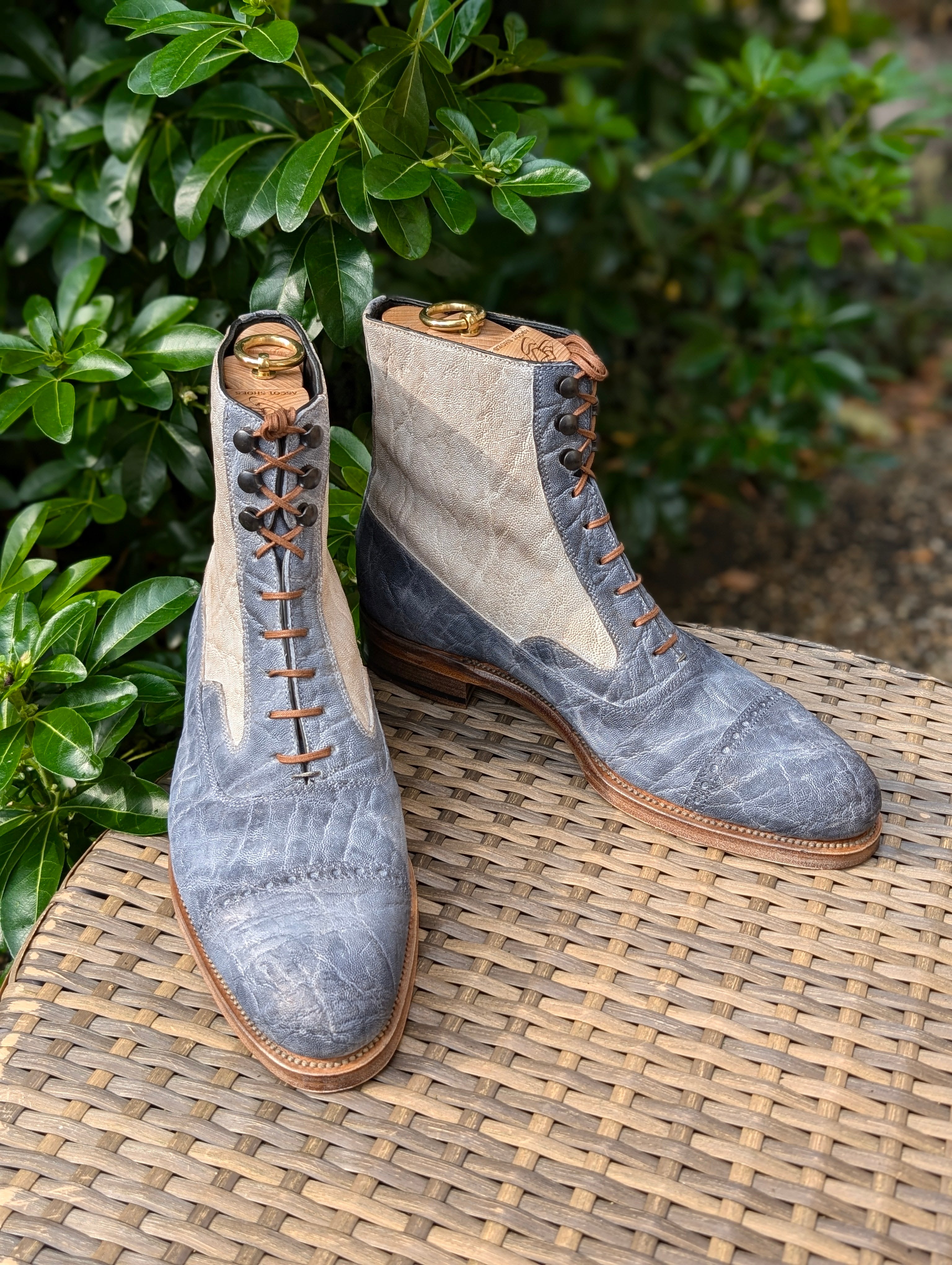 Ascot High Boots - Grey Elephant - Ascot Shoes