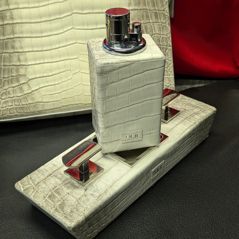 Crocodile Cigar Ashtray & Lighter Set