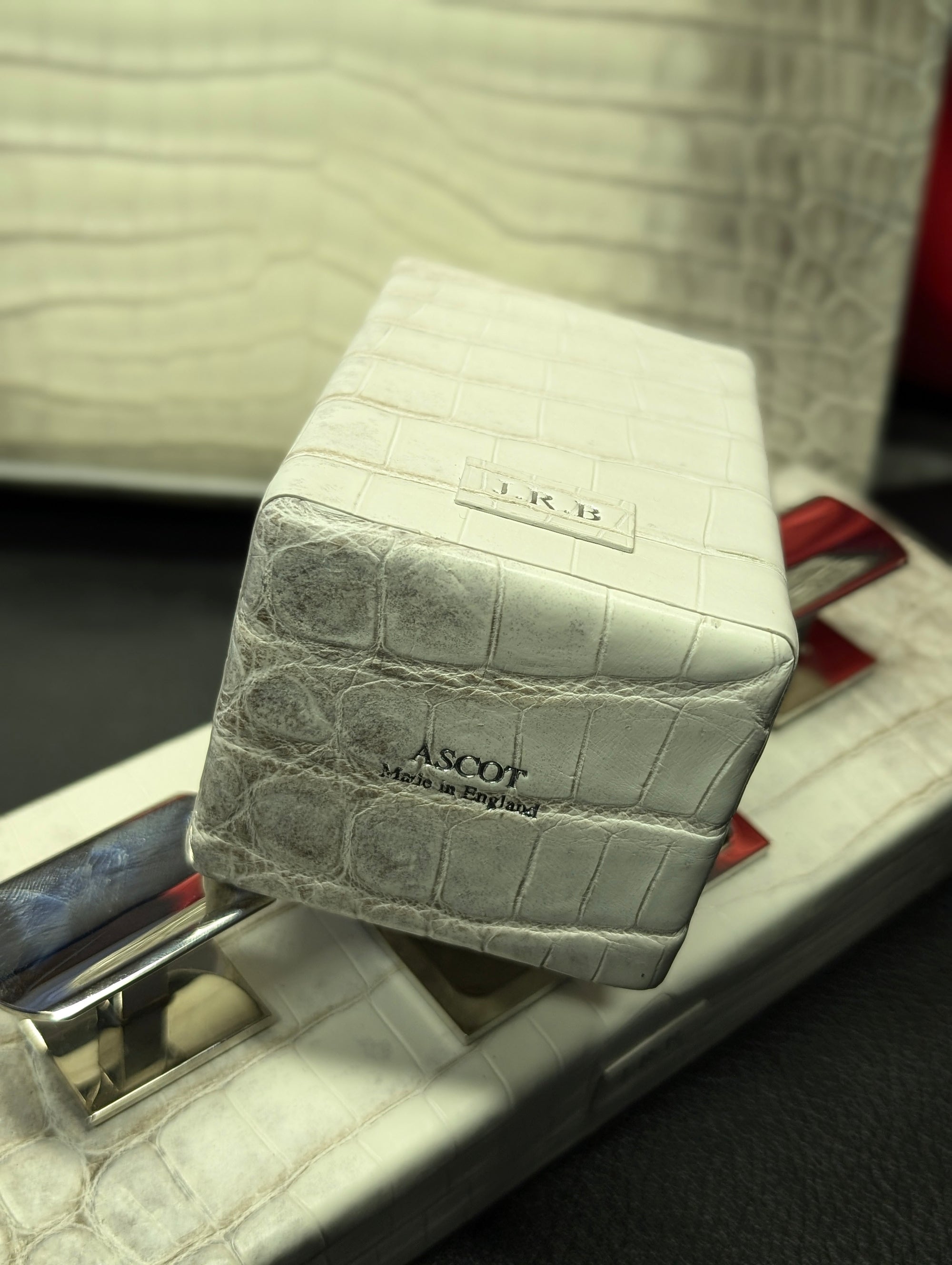 Crocodile Cigar Ashtray & Lighter Set - Ascot Shoes