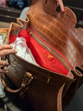 Bespoke Weekender - Tan Crocodile - Ascot Shoes