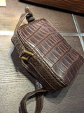Bespoke Crossbody Bag - Brown Crocodile - Ascot Shoes