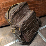 Bespoke Crossbody Bag - Brown Crocodile - Ascot Shoes