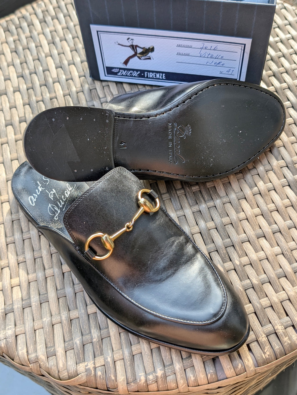 Ascot Vitello - Black Leather , UK 7 - Ascot Shoes