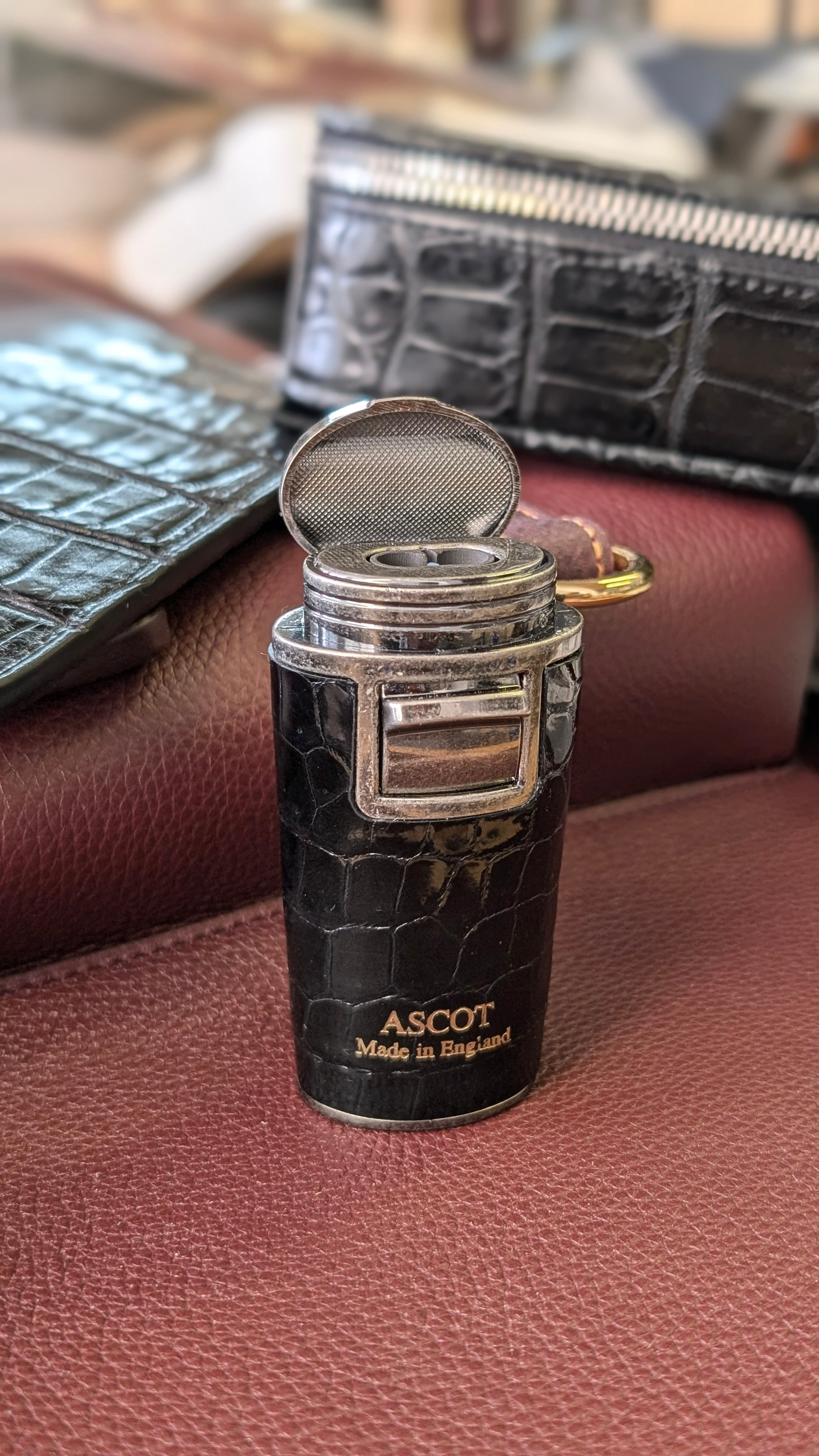 Ascot Lighter - Black Crocodile - Ascot Shoes