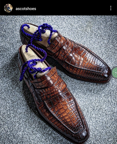 Rashid Invoice. Loafers Patina UK10. Ducal.