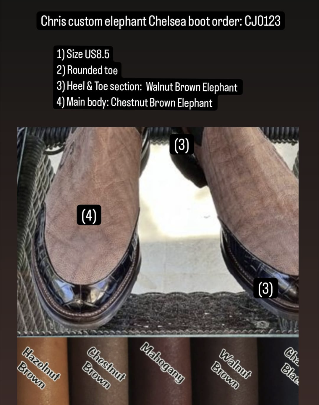 Chris Custom bespoke order. - Ascot Shoes