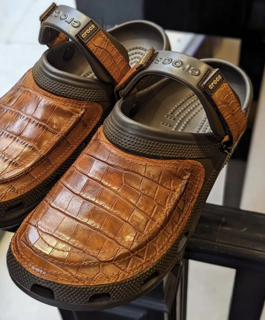 Bespoke: Crocodile Crocs in Tan UK6 - Ascot Shoes