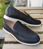 Ascot Cannes - Black Crocodile - Ascot Shoes