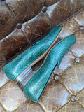 Belgian Loafer - Green Python - Ascot Shoes