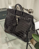 Ascot Bespoke Bag - Black Alligator 50 cm - Ascot Shoes