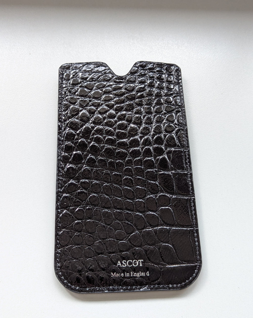 Phone Pouch - Black Crocodile - Ascot Shoes