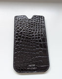 Phone Pouch - Black Crocodile - Ascot Shoes