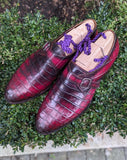 Ascot Double Monk - Burgundy Patina - Ascot Shoes