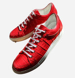 Ascot Sneakers - Ferrari Red Crocodile - Ascot Shoes