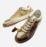 Ascot Sneakers - Gold Crocodile - Ascot Shoes