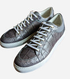Ascot Sneakers - Grey Crocodile - Ascot Shoes