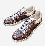 Ascot Sneakers - Purple Alligator - Ascot Shoes