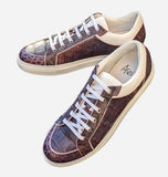 Ascot Sneakers - Purple Alligator - Ascot Shoes