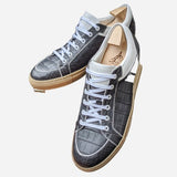 Ascot Sneakers - Caviar Grey Crocodile - Ascot Shoes