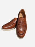 Ascot Sunseeker - Tan Crocodile & Hatch Grain - Ascot Shoes
