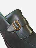 Ascot Caddy - Olive Green Suede & Calf - Ascot Shoes