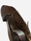 Ascot Agrigento - Dark Brown Ostrich - Ascot Shoes