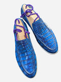 Ascot Cannes - Deep Ocean Blue Crocodile - Ascot Shoes