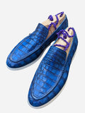 Ascot Cannes - Deep Ocean Blue Crocodile - Ascot Shoes