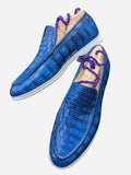 Ascot Cannes - Deep Ocean Blue Crocodile - Ascot Shoes