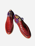 Ascot Cannes - Red Cherry Crocodile - Ascot Shoes