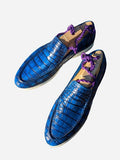 Ascot Cannes - Deep Ocean Blue Crocodile - Ascot Shoes