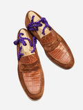 Ascot Sunseeker - Tan Crocodile & Tan Suede - Ascot Shoes