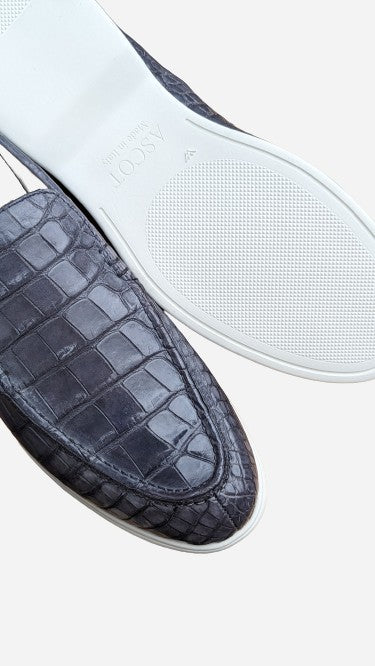 Ascot Cannes - Grey Crocodile - Ascot Shoes
